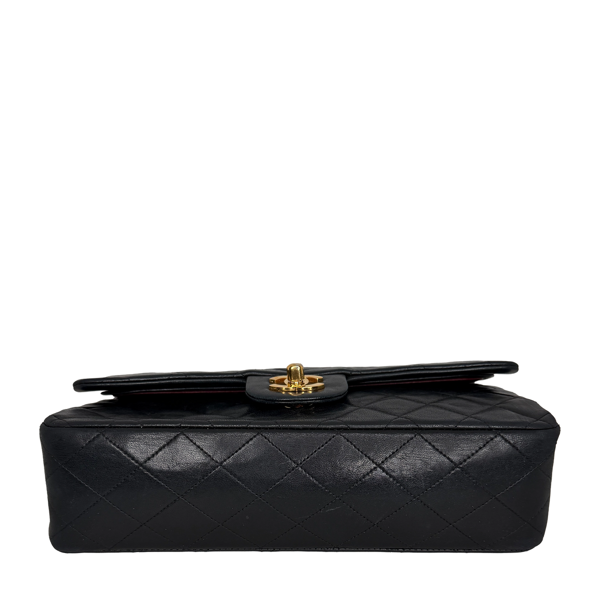 Chanel Timeless Medium Doubleflap Bag Lammleder schwarz GHW / gut Chanel