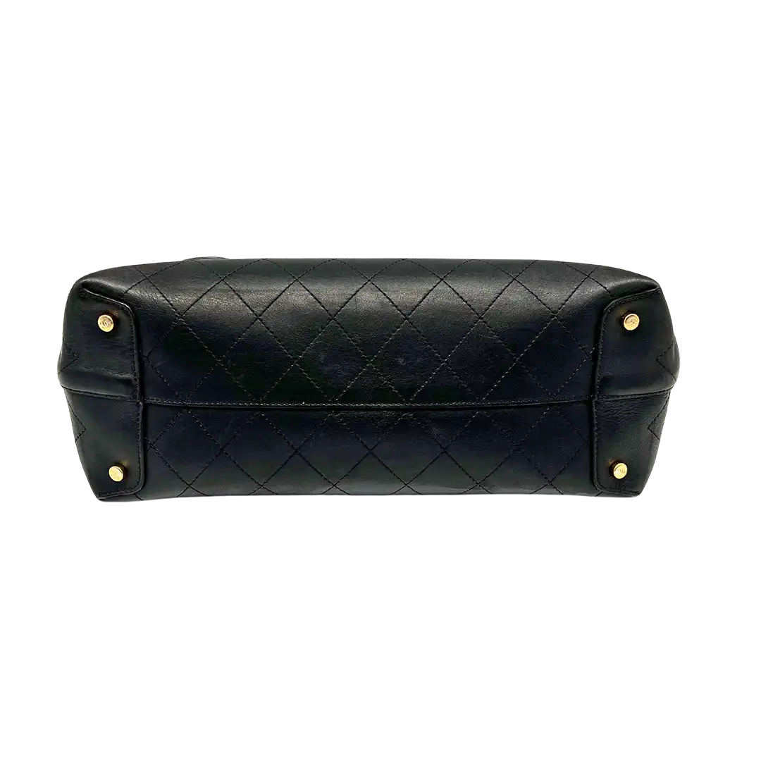 Chanel Deauville Leder Shopping Tasche Fullset / sehr gut Chanel