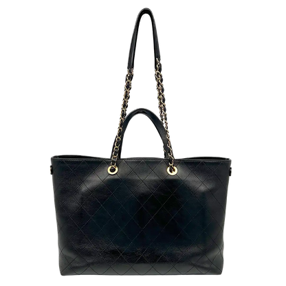 Chanel Deauville Leder Shopping Tasche Fullset / sehr gut Chanel