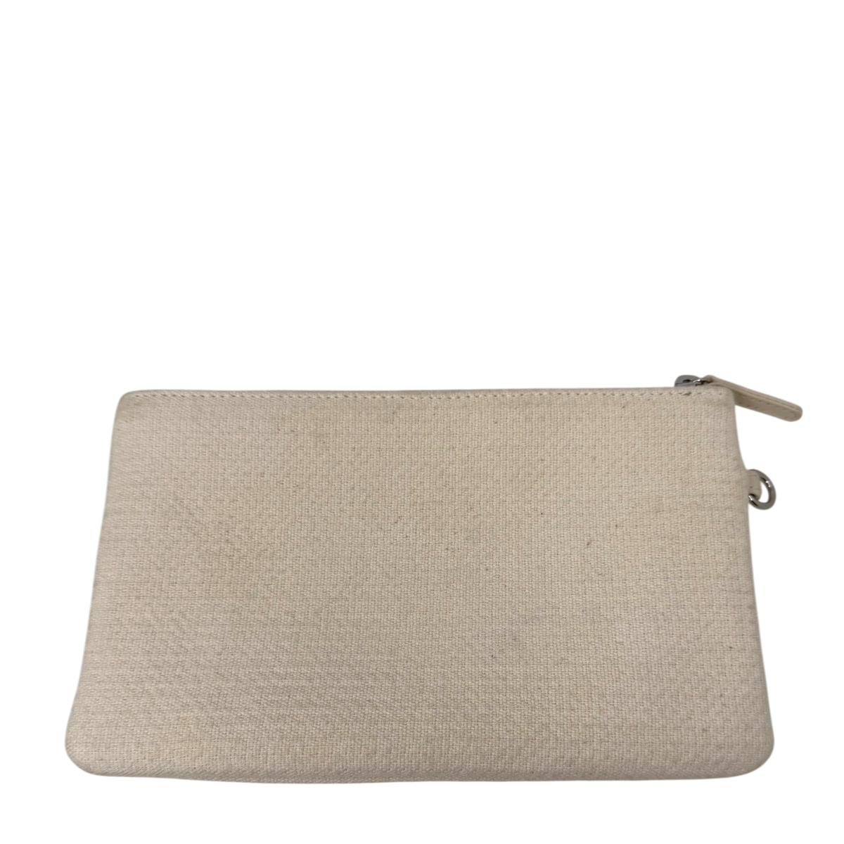 Chanel Deauville mittelgroße Tasche beige silberne Hardware 2022 / gut Chanel