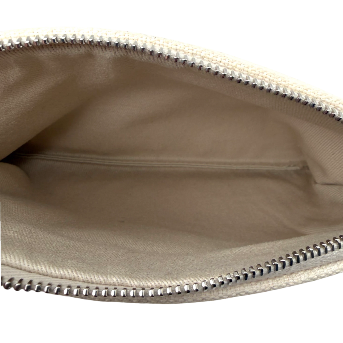 Chanel Deauville mittelgroße Tasche beige silberne Hardware 2022 / gut Chanel