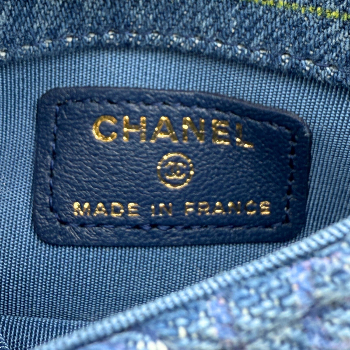 Chanel Micro Flapbag Denim / neuwertig Chanel