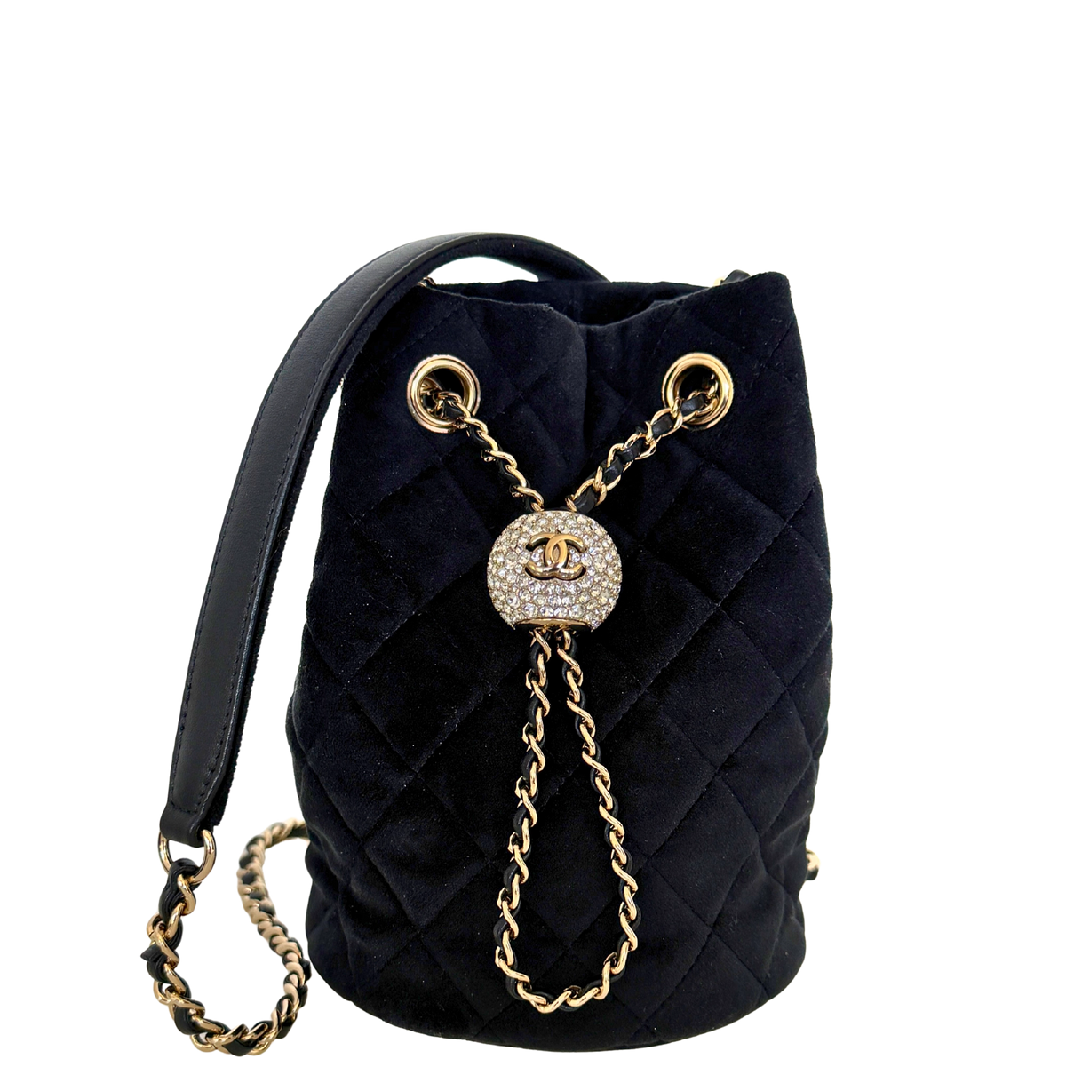Chanel Velvet Pearl Crush Mini Drawstring Bags / neuwertig Chanel