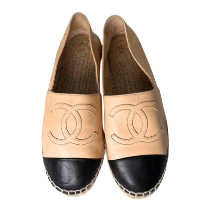 Chanel Espadrilles Größe 35 Beige / gut Chanel
