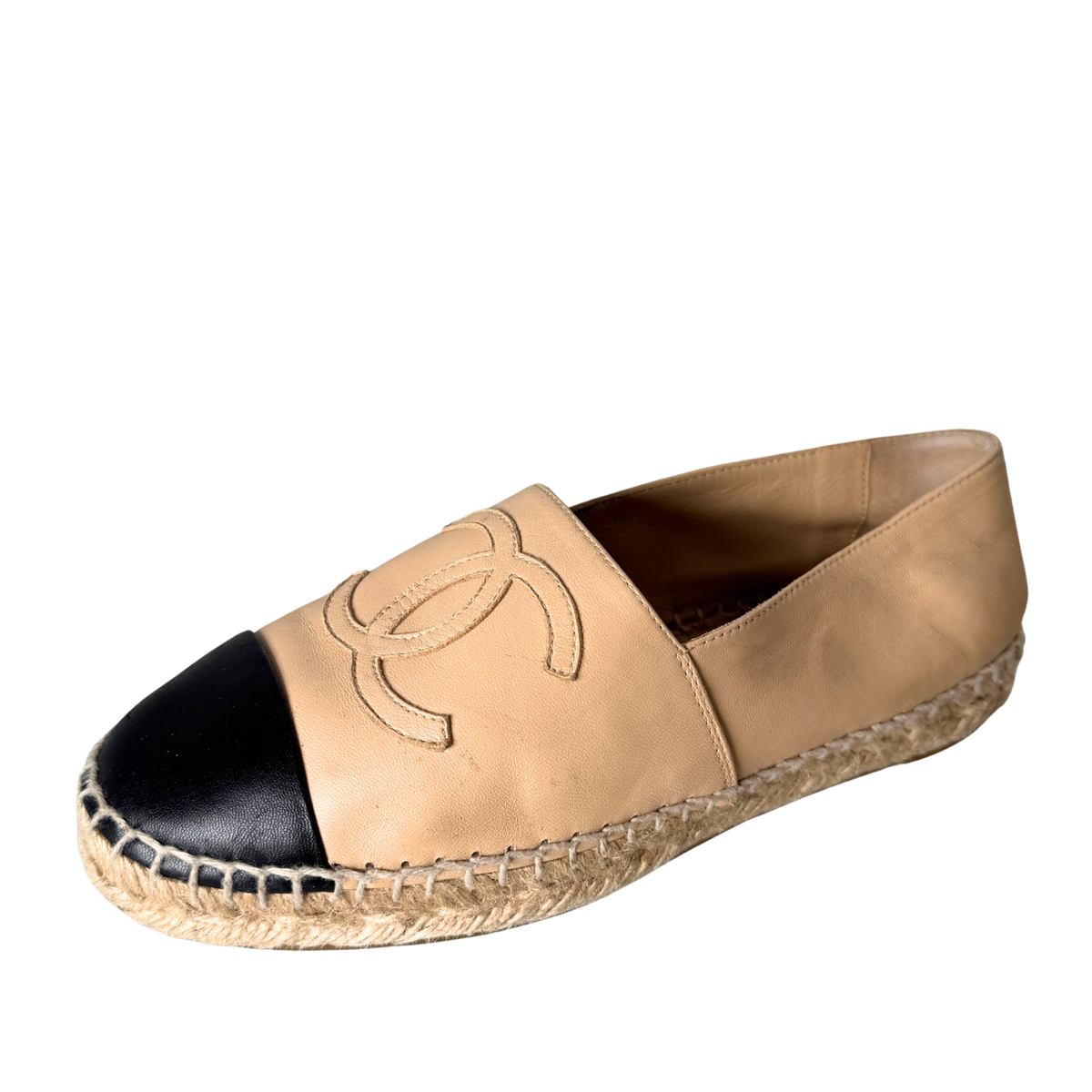 Chanel Espadrilles Größe 35 Beige / gut Chanel
