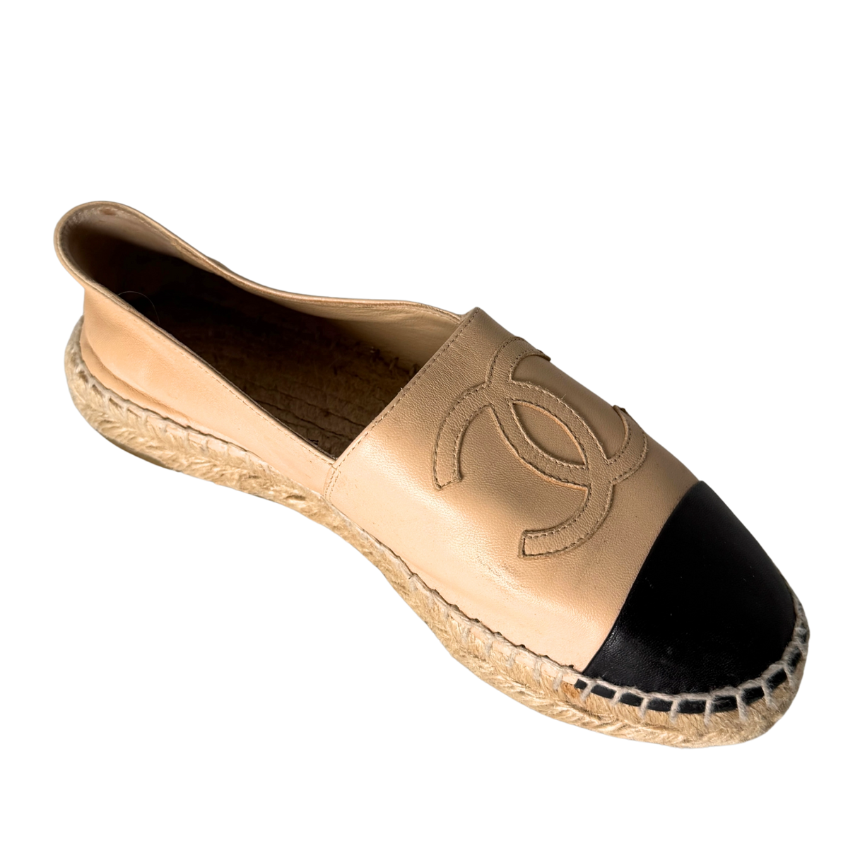 Chanel Espadrilles Größe 35 Beige / gut Chanel