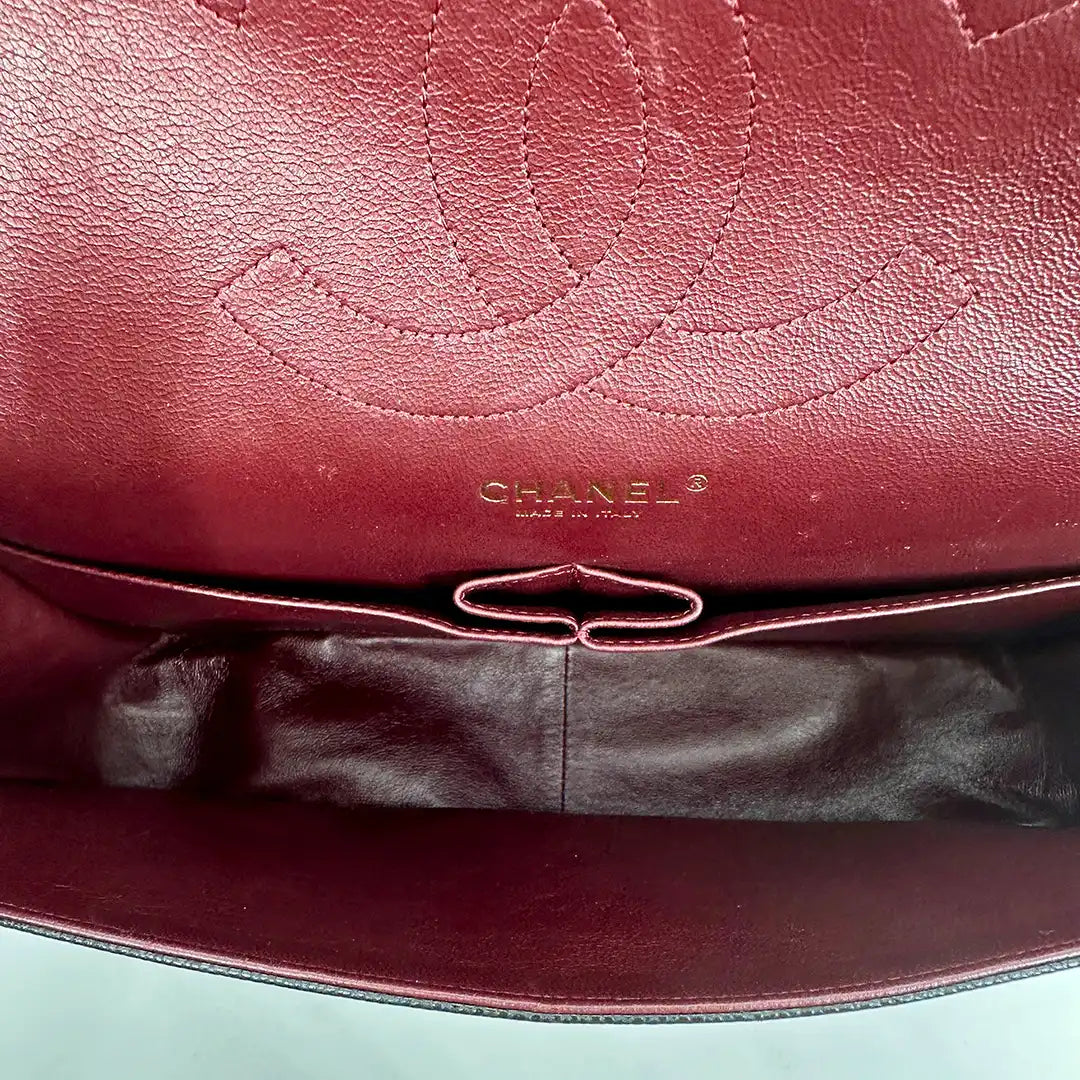 Chanel Timeless Jumbo Double Flap Bag 2011 schwarz Kaviarleder Fullset / sehr gut Chanel