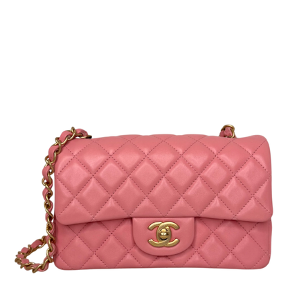 Chanel Timeless Rectangular Mini Flap Bag Pink 2019 Chanel