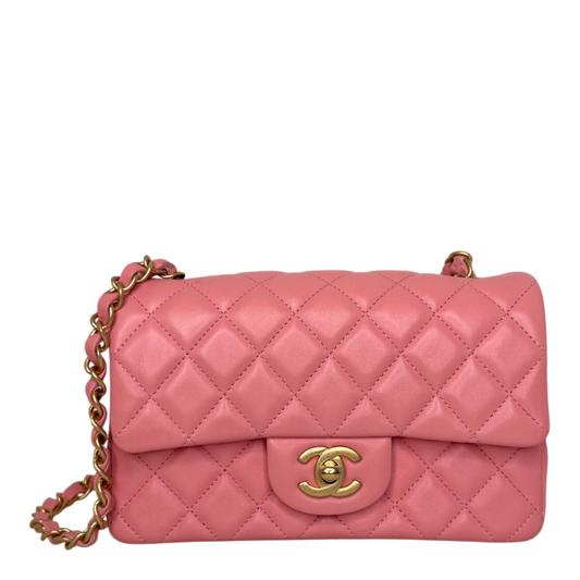 Chanel Timeless Rectangular Mini Flap Bag Pink 2019 Chanel