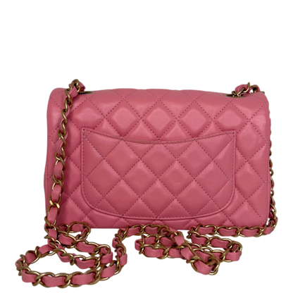 Chanel Timeless Rectangular Mini Flap Bag Pink 2019 Chanel