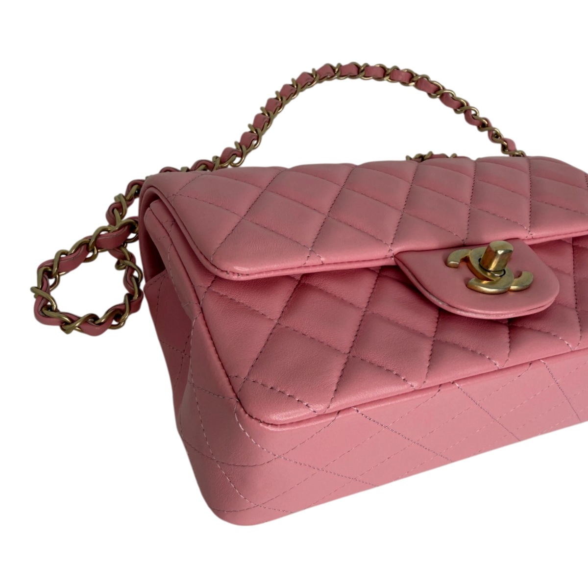 Chanel Timeless Rectangular Mini Flap Bag Pink 2019 Chanel