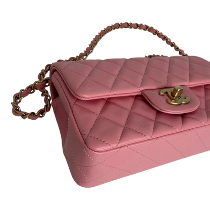 Chanel Timeless Rectangular Mini Flap Bag Pink 2019 Chanel