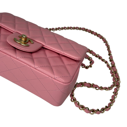 Chanel Timeless Rectangular Mini Flap Bag Pink 2019 Chanel