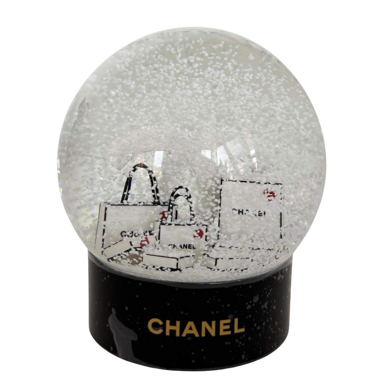 Chanel Schneekugel 2019 Schwarz / neuwertig Chanel