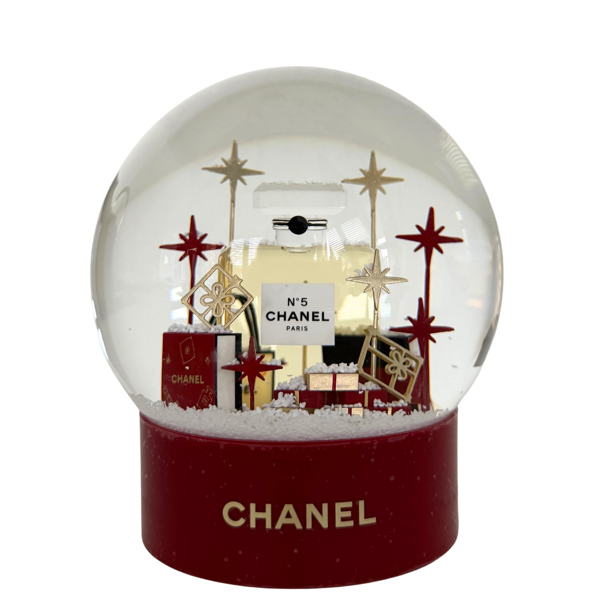 Chanel Schneekugel 2022 Rot / neuwertig Chanel