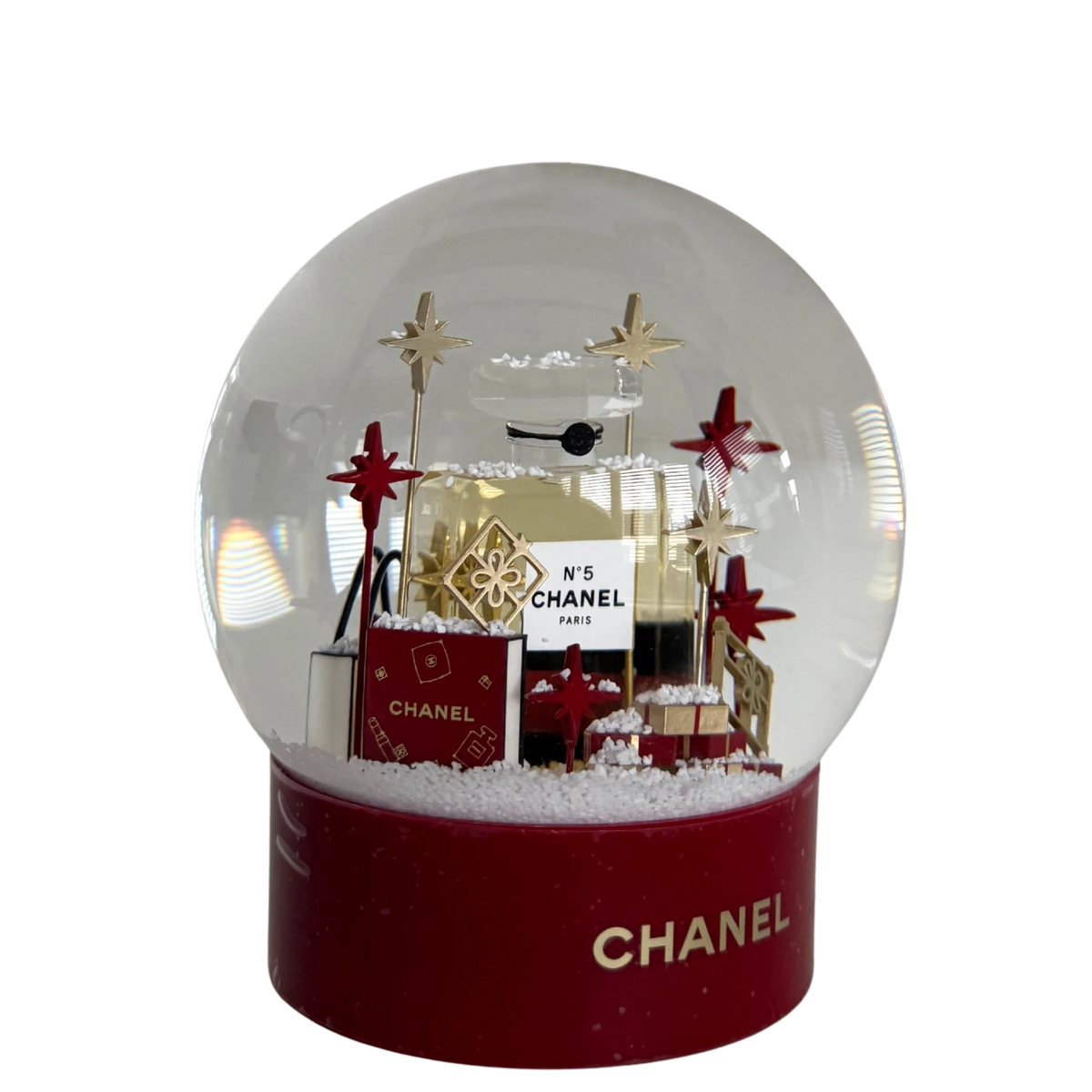 Chanel Schneekugel 2022 Rot / neuwertig Chanel