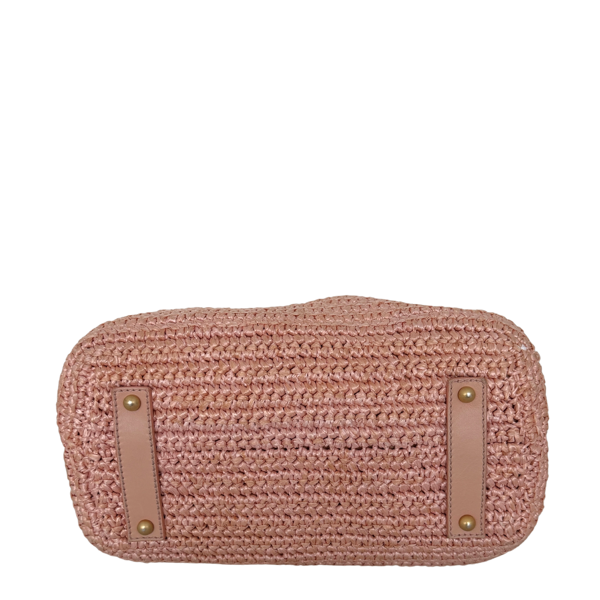 Chanel Raffia Basket Tote Bag light pink / sehr gut Chanel