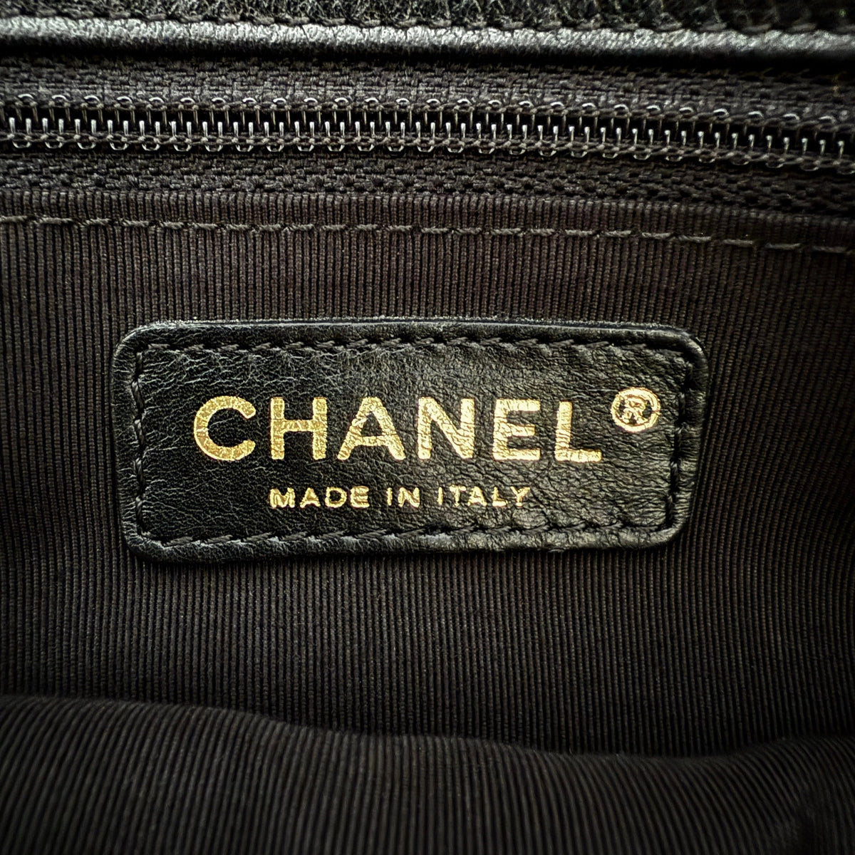 Chanel Executive Cerf Tote Bag Schwarz / sehr gut Chanel