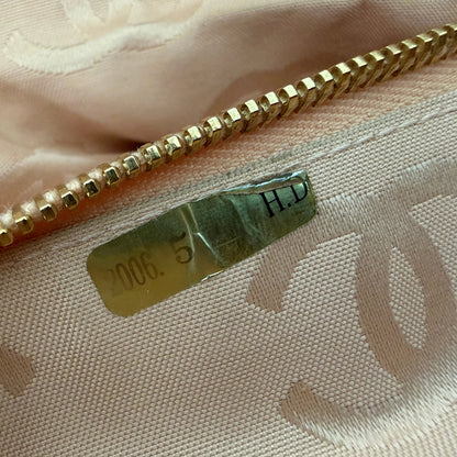 Chanel Raffia Basket Tote Bag light pink / sehr gut Chanel