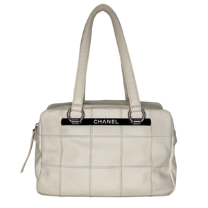 Chanel Square Stitch LAX Bowler Bag wit