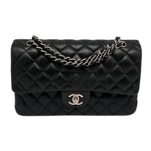 Chanel Classic Timeless Medium Flap Bag Lammleder schwarz