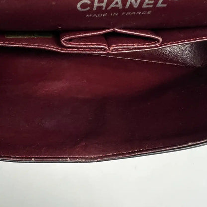 Chanel Classic Timeless Medium Flap Bag Lammleder schwarz / gut Chanel