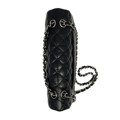 Chanel Classic Timeless Medium Flap Bag Lammleder schwarz / gut Chanel
