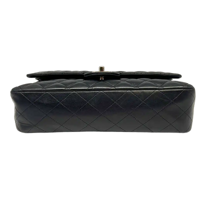 Chanel Classic Timeless Medium Flap Bag Lammleder schwarz / gut Chanel