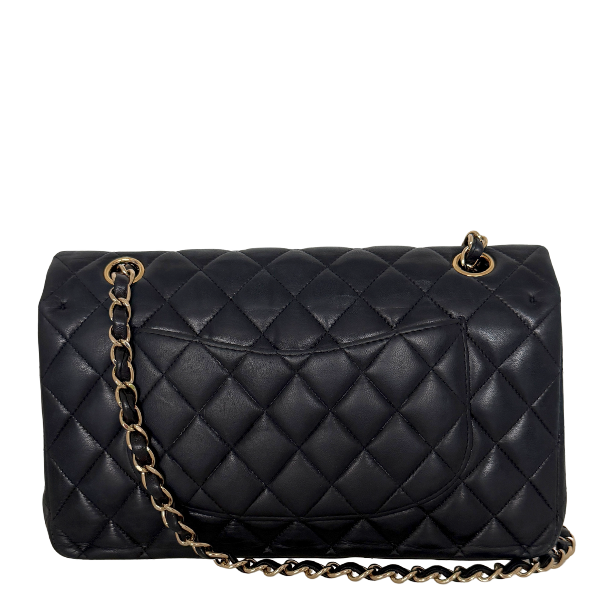 Chanel Vintage Timeless Double Flap Bag Medium schwarz / sehr gut Chanel