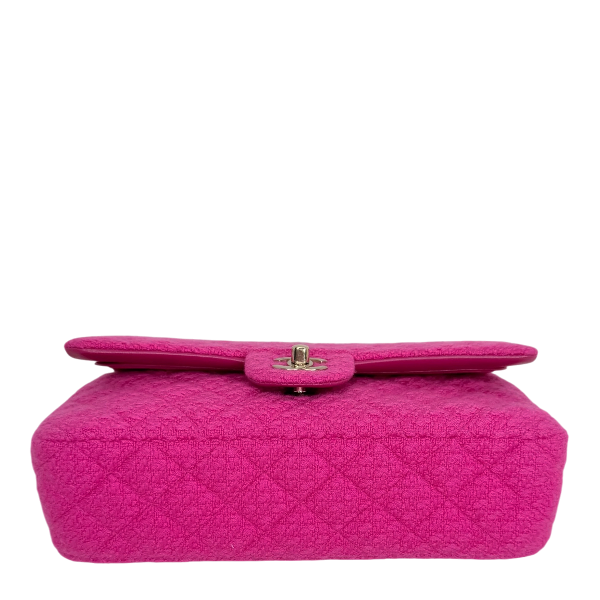 Chanel Timeless Double Flapbag Medium Tweed Pink 2022 Chanel