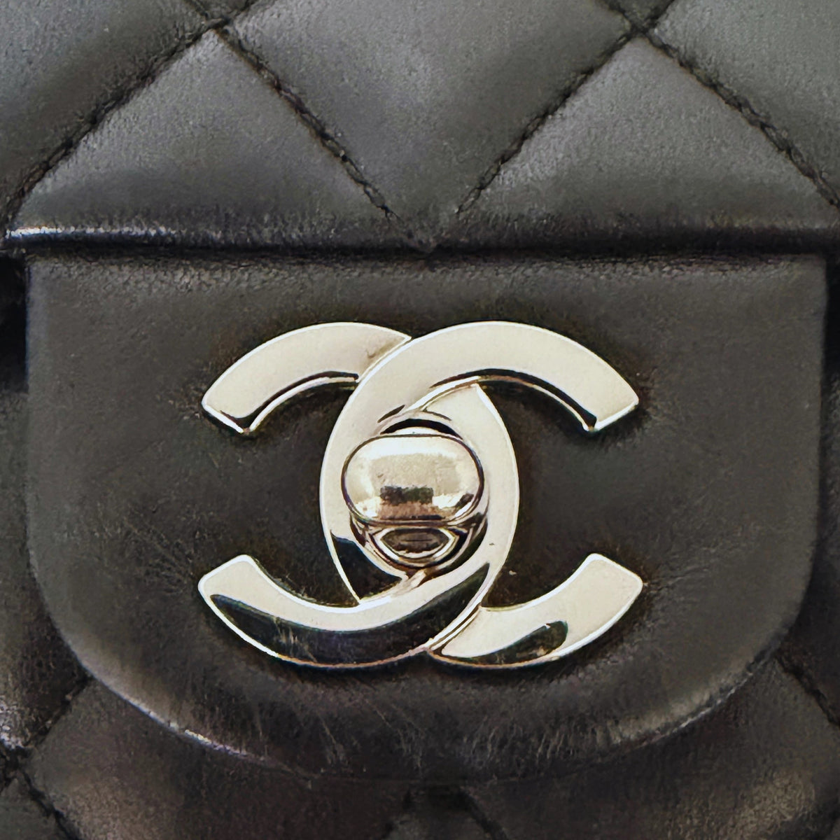 Chanel Timeless Medium Doubleflap Bag Lammleder schwarz / sehr gut Chanel