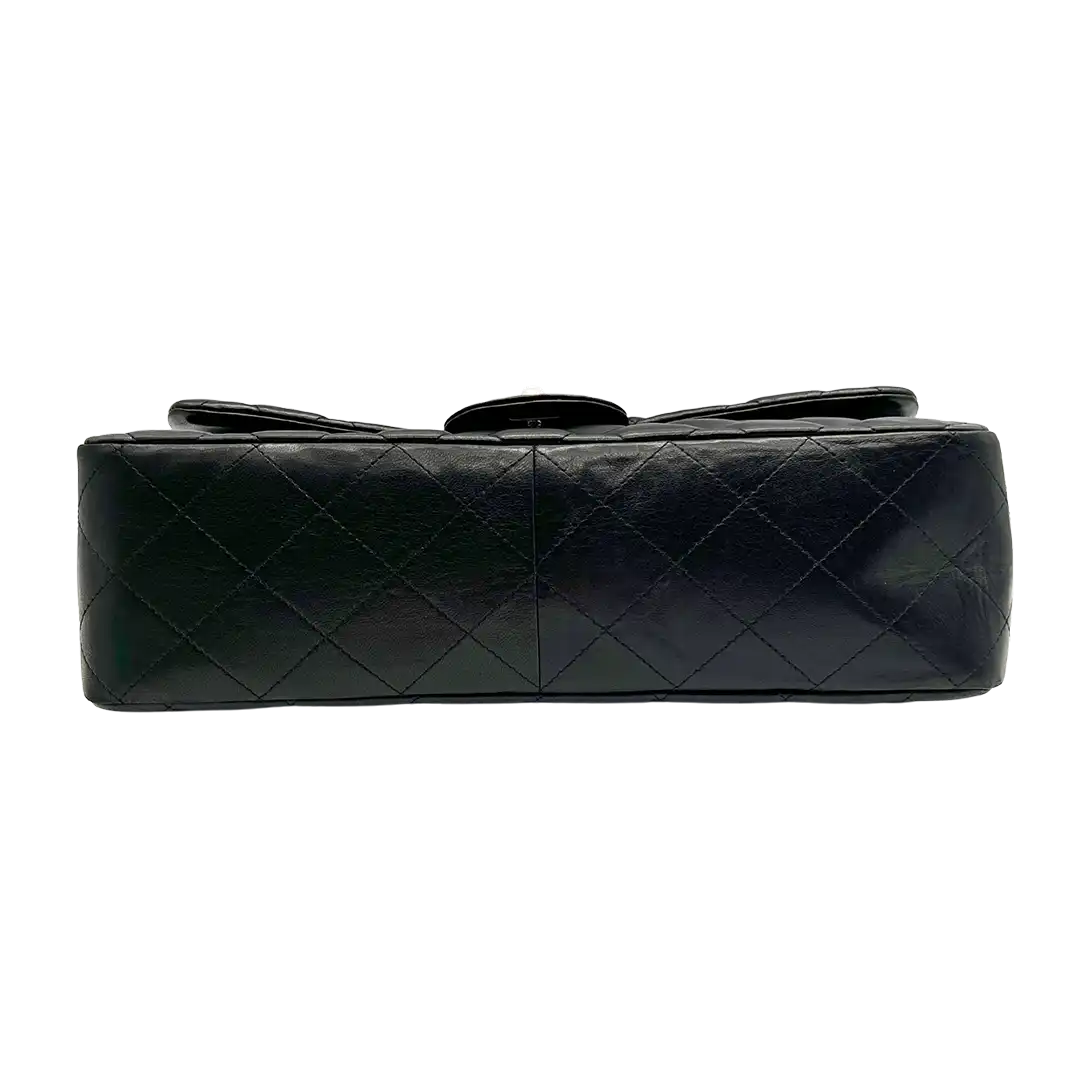 Chanel Timeless Jumbo Single Flap Bag Handtasche 2010 schwarz Lammleder / sehr gut Chanel