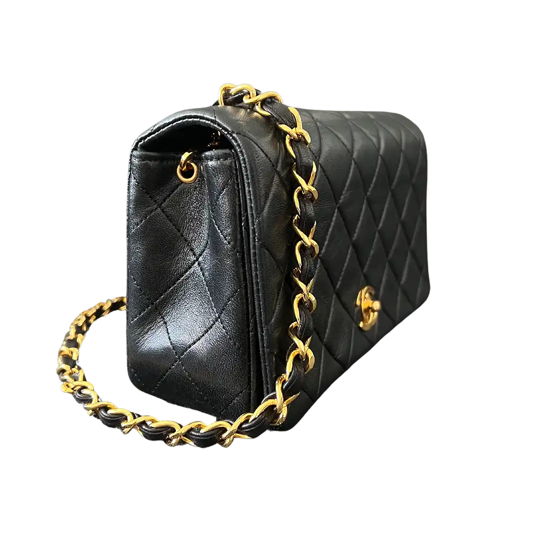 Chanel Timeless Classic Mini Tasche schwarz Vintage / sehr gut Chanel