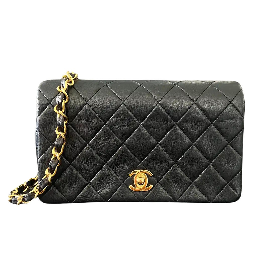 Chanel Timeless Classic Mini Tasche schwarz Vintage / sehr gut Chanel
