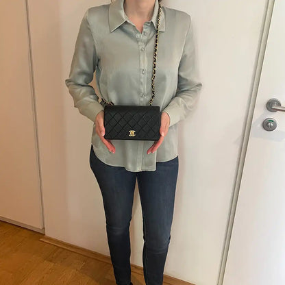 Chanel Timeless Classic Mini Tasche schwarz Vintage / sehr gut Chanel