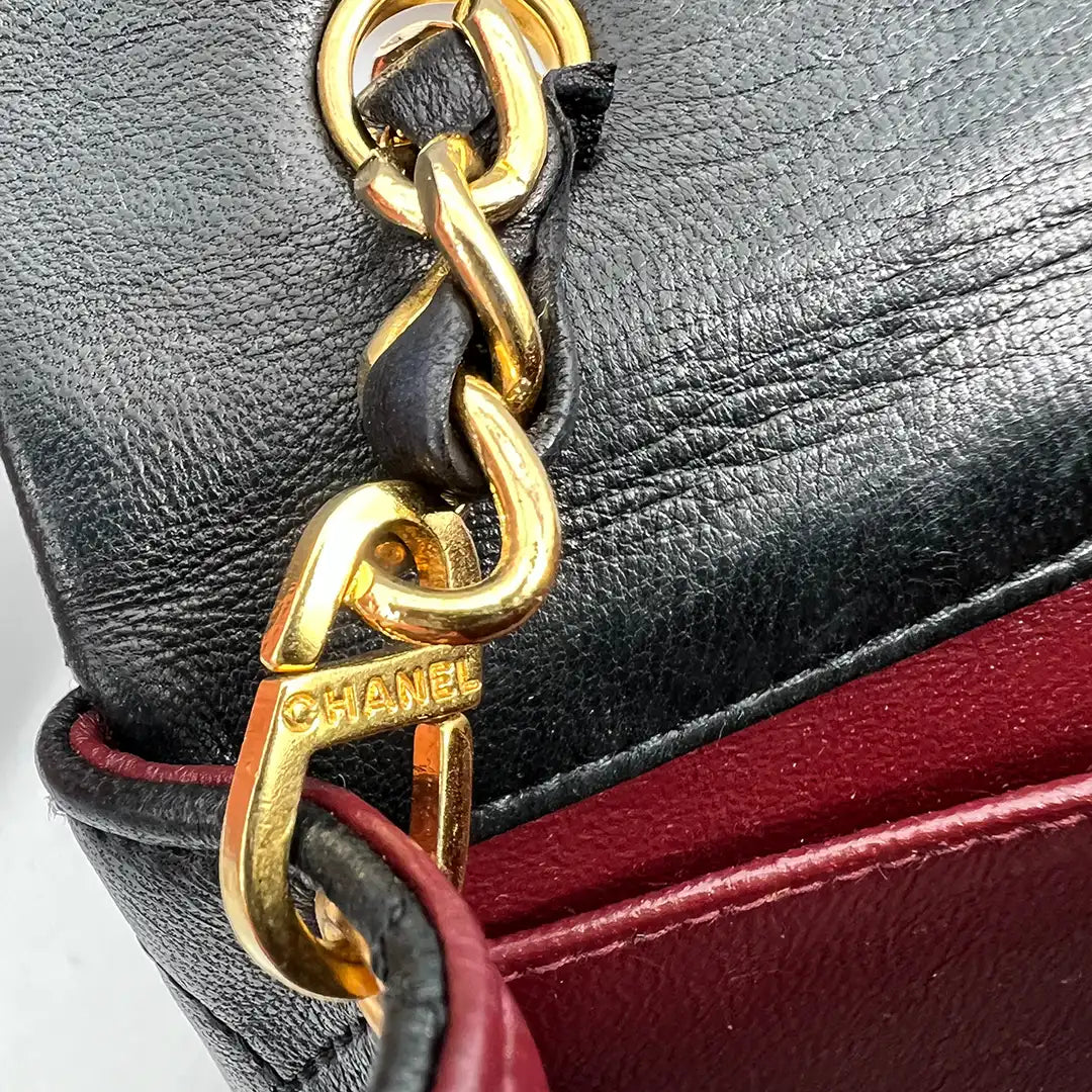 Chanel Timeless Classic Mini Tasche schwarz Vintage / sehr gut Chanel