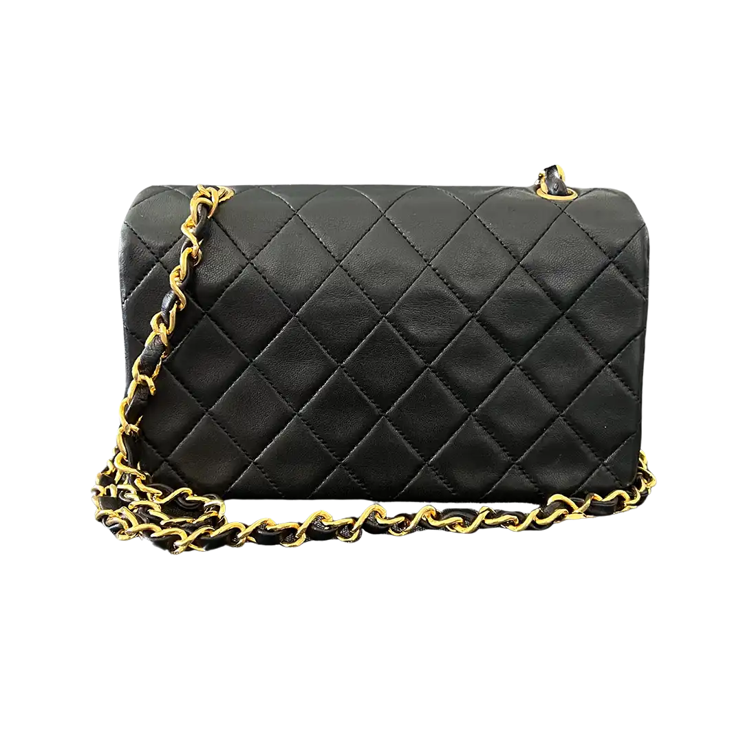 Chanel Timeless Classic Mini Tasche schwarz Vintage / sehr gut Chanel
