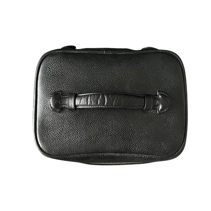 Chanel Nécéssaire Beautycase Schwarz Kaviar Leder Vintage / gut Chanel