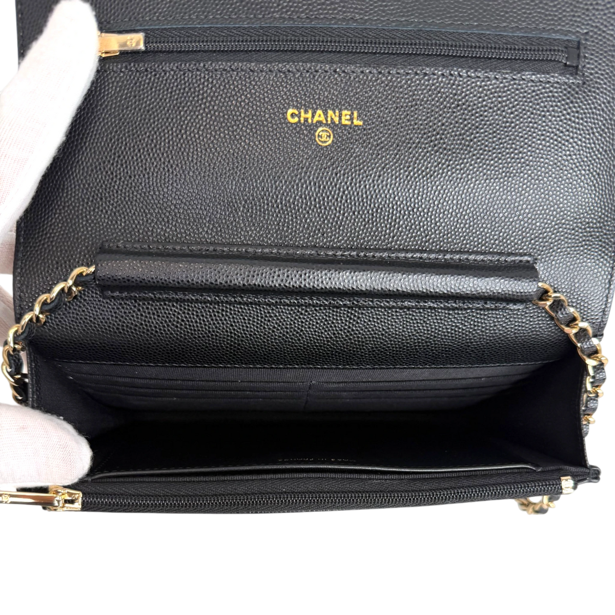 Chanel Wallet on Chain Kaviarleder schwarz GHW 2024 limited Edition Chanel