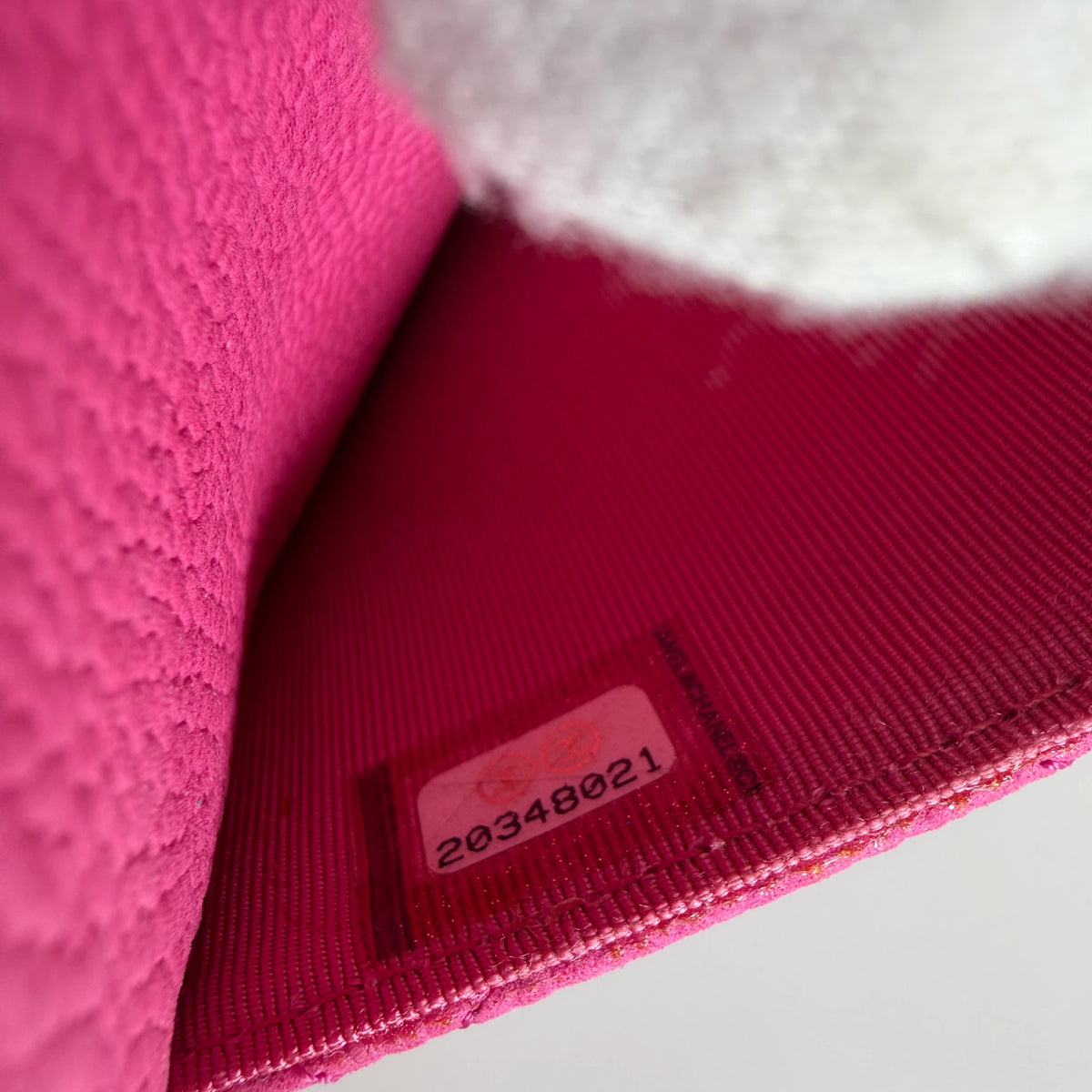 Chanel Classic Wallet on Chain WOC Caviar Pink Fuchsia Silber – Ansicht 11