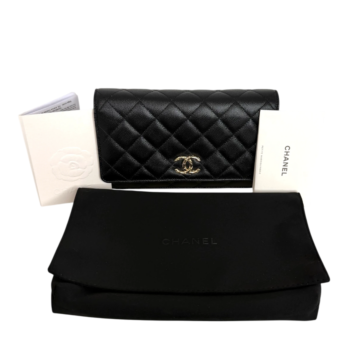Chanel Wallet on Chain Kaviarleder schwarz GHW 2024 limited Edition Chanel