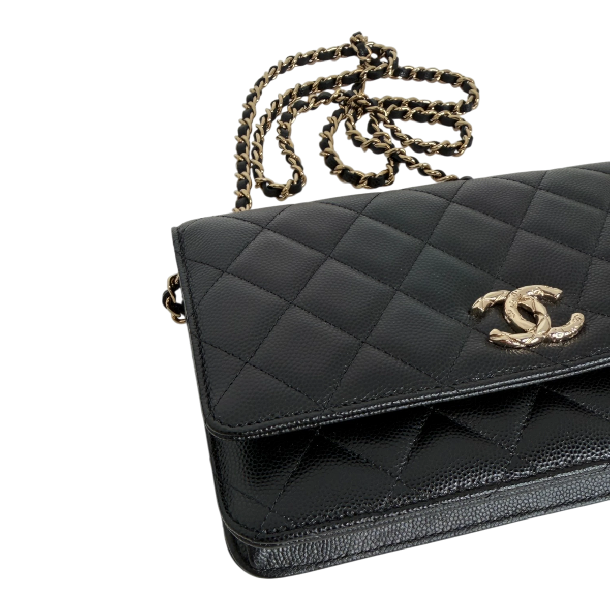 Chanel Wallet on Chain Kaviarleder schwarz GHW 2024 limited Edition Chanel