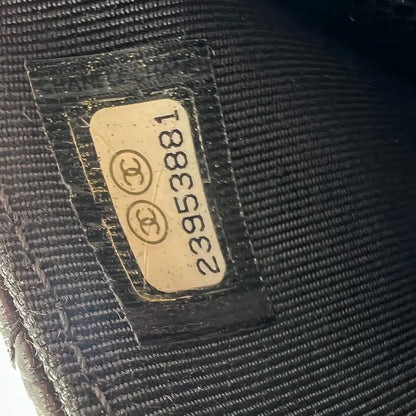 Chanel Wallet on Chain Bag Kaviar Leder schwarz silber Hardware / neuwertig Chanel