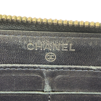 Chanel CC zip-around Geldbörse Dunkelblau / gut Louis Vuitton