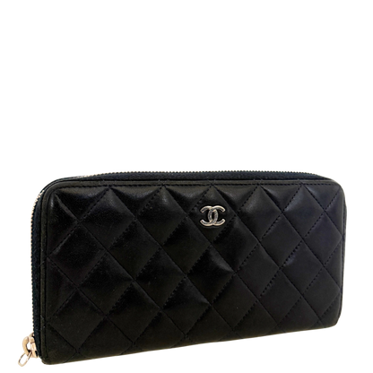 Chanel CC zip-around Geldbörse Dunkelblau / gut Louis Vuitton