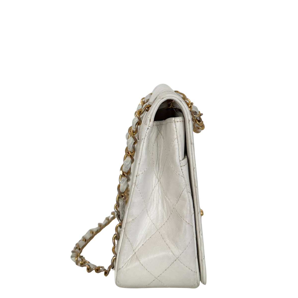 Chanel Timeless Single Flap Small Weiß / gut Chanel