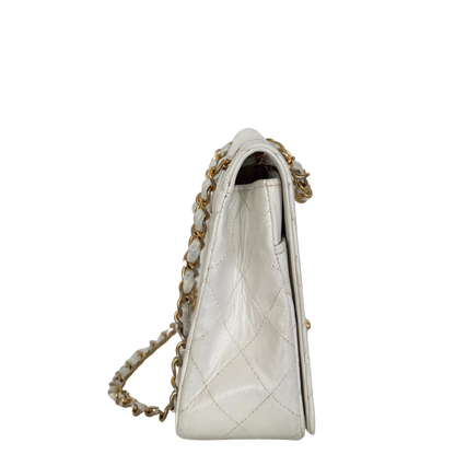 Chanel Timeless Single Flap Small Weiß / gut Chanel