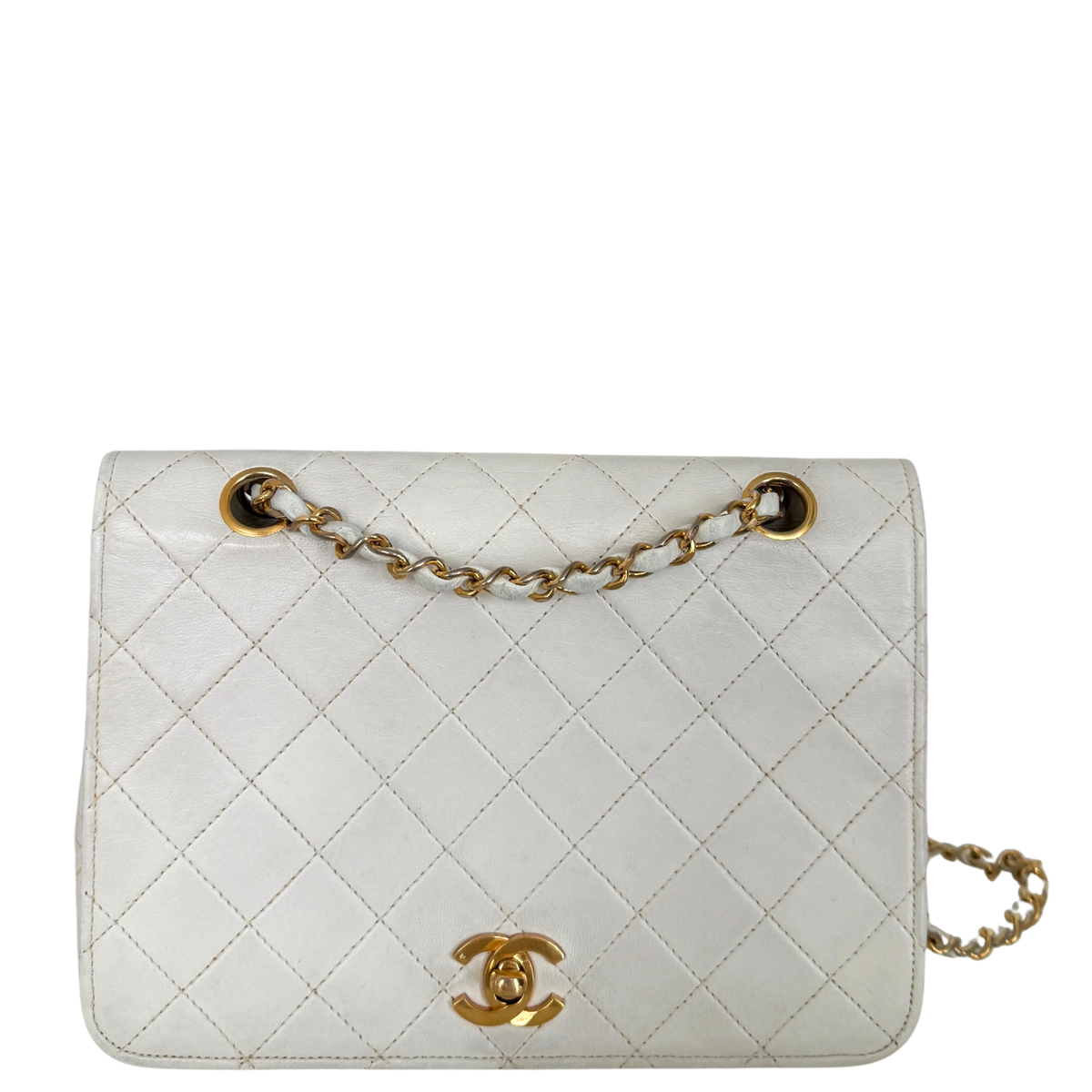 Chanel Timeless Single Flap Small Weiß / gut Chanel