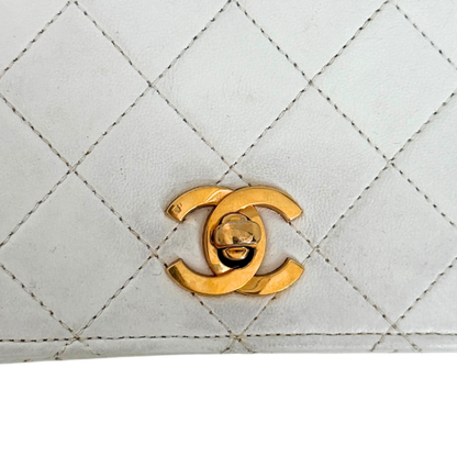 Chanel Timeless Single Flap Small Weiß / gut Chanel