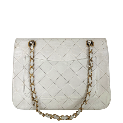 Chanel Timeless Single Flap Small Weiß / gut Chanel